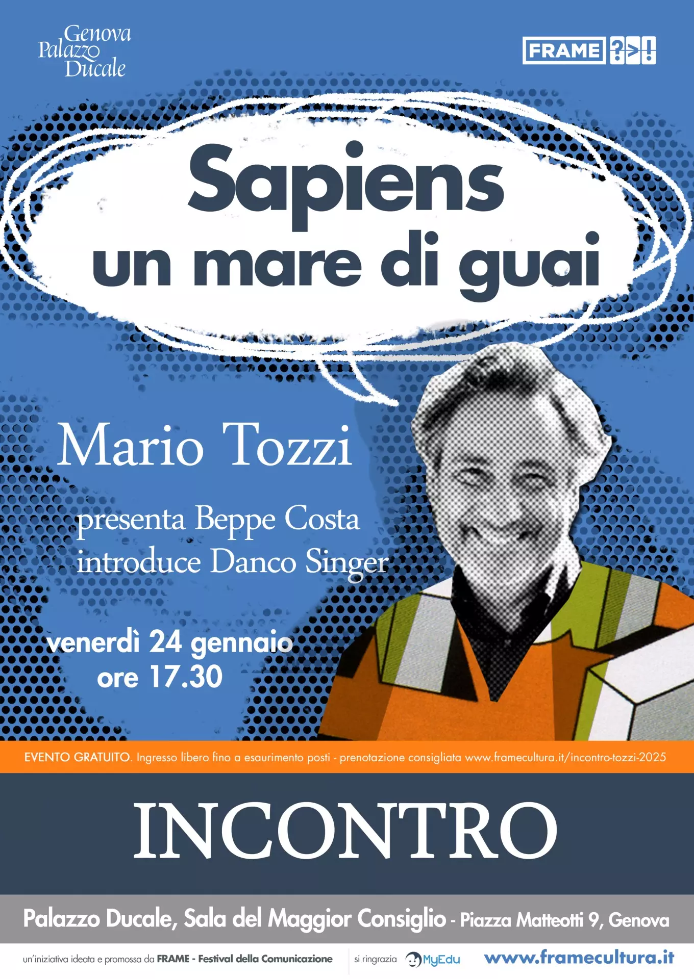 Mario Tozzi “Sapiens. Un mare di guai” al Festival della Comunicazione